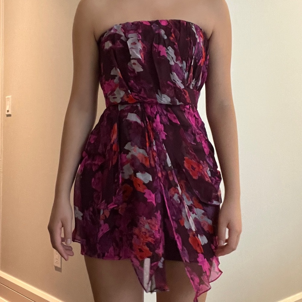 NWT Tibi 100% Silk Strapless Dress